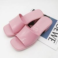 Chaussures en plastique à talons transparents étanches pour femmes, sandales à plateforme, pantoufles pour dames, nouvelle mode 2023
