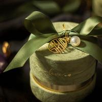 Nouvelle boîte à cadeaux et à bonbons ronde en tissu velours, simple et élégante, personnalisable