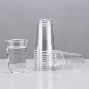 Produttori all'ingrosso monouso Pp termoformatura plastica trasparente tazze d'acqua 240ml tazza di plastica