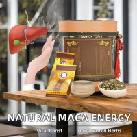 Minuman Teh Herbal Maca 300g Kemasan Kotak Grosir untuk Toko Teh, Kafe, Hotel, Restoran, Katering, dan Distributor Hadiah
