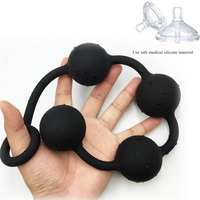 Plug anal en silicone en forme de goutte d'eau, grandes perles anales, plug anal long, boules anales, dilatateur anal, extenseur, masseur de prostate, jouets sexuels pour adultes