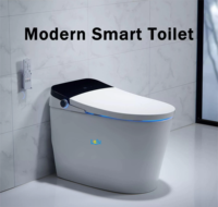 Nouveau design Wc pour la maison Toilette intelligente Capteur d'ouverture automatique Chasse d'eau Salle de bain Closestool Toilette intelligente électronique en céramique