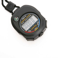 Chronomètre électronique portable professionnel étanche avec alarme et 2 mémoires pour étudiants, mini chronomètre de sport pour entraînement et fitness