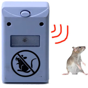 Repelente de insectos ultrasónico eléctrico, control de plagas disuasorio de ratones para una defensa eficaz, ratas, ratones, ayuda para repeler toxinas - Product Image 1
