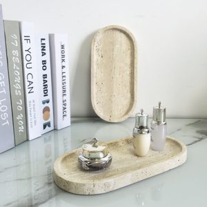 Bandeja de Servicio Multifuncional Nórdica de Lujo con Grabado de Mármol para Joyería y Aromaterapia, Decoración del Hogar, Almacenamiento para Baño de Hotel, Still <span class=keywords><strong>Life</strong></span> - Product Image 3