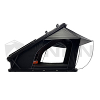 SNDN Tienda de techo rígida 4x4 con bisagras en X de gran capacidad para camping al aire libre, tienda de techo rígida para vehículo