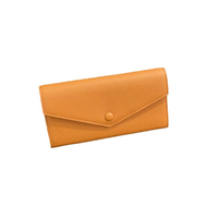 Dompet Kulit Asli Wanita Desainer Mewah Merk Grosir AL1058 Slim Custom Logo Passport, Tempat Kartu Kredit