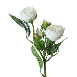 ดอกไม้ประดิษฐ์ ดอกคามิลเลีย ดอกกุหลาบชาแบบยุโรป ดอกไม้ประดับโต๊ะ ตกแต่งบ้าน งานแต่งงาน ราคาโรงงาน - Product Image 6