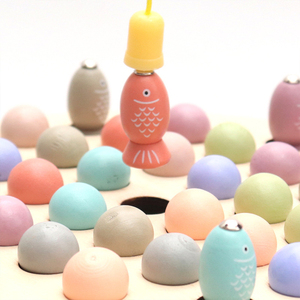 los niños Juego de la pesca se formación clip Bola de mármol 3-6 años los niños y las niñas enseñanza SIDA juguetes de madera - Product Image 4