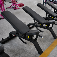 Banc plat réglable en acier pour entraînement de force, équipement de gym professionnel, vente en gros, machine de musculation et de fitness