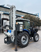 KY Max.300m Foreuse hydraulique portable à moteur diesel pour puits d'eau, montée sur tracteur, pour forage de puits.