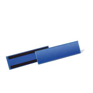 DURABLE - 1758-07 Bolsillos con tiras magnéticas 1/3 A4 horizontal, azul (paquete múltiple) SEÑALIZACIÓN Y MARCADO DEL SUELO - Product Image 1