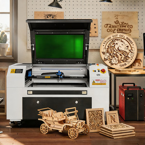 Industrial 100W CO2 Laser <b>Cutting</b> <b>Machine</b> Heavy Duty Metal Laser Cutter for Wood/Crystal with Water-Cooled DXF/DST Support - Product Image 1