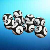 Ballons de loto avec six marques
