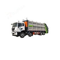 Camion compacteur de déchets diesel personnalisé avec système d'armes hydrauliques efficaces pour les opérations de collecte des déchets solides municipaux