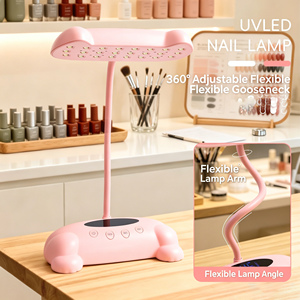 <span class=keywords><strong>Lampe</strong></span> à ongles <span class=keywords><strong>UV</strong></span> <span class=keywords><strong>LED</strong></span> rechargeable 48W en forme de chat, avec capteur automatique intelligent, double source lumineuse, séchoir à ongles en gel sans fil pour manucure - Product Image 4