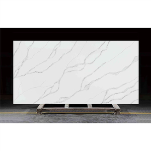 Dalle de pierre de <span class=keywords><strong>quartz</strong></span> blanc glacier moderne Dalles de pierre de <span class=keywords><strong>quartz</strong></span> haute densité Panneaux de <span class=keywords><strong>quartz</strong></span> en pierre artificielle pour plan de travail de cuisine - Product Image 1