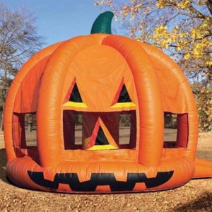 Castillo Inflable con Forma <span class=keywords><strong>de</strong></span> Calabaza <span class=keywords><strong>de</strong></span> <span class=keywords><strong>Halloween</strong></span>, Brincolín Inflable para Niños, Alquiler para Fiestas al Aire Libre - Product Image 1