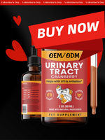 CIWEI Gouttes liquides pour voies urinaires à l'extrait de canneberge et saveur de bœuf riche en protéines, soutien de la santé de la vessie et des reins, complément pour chiens et chats