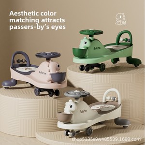 Coche de Plástico para Niños con Ruedas Omnidireccionales, Resistente a las Caídas, Estilo Adulto, para Niños y Niñas de 1 a 3 Años - Product Image 2