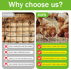 Nhựa lưới PE lưới <span class=keywords><strong>PVC</strong></span> Net sản xuất nhựa HDPE 280gsm vuông lưới lưới vườn nhà ngoài trời nhựa lưới hàng rào - Product Image 3