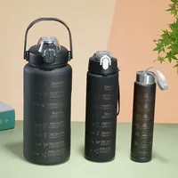 Bouteilles d'eau GC botella de agua botellas motivacionales 3 en 1 botellas de agua con aislamiento trio motivacionales