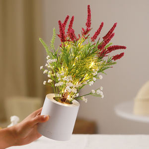 Luz de noche de hortensia de mariposa LED alimentada por USB 2025, lámpara de maceta artificial ambiental creativa, regalo novedoso de lujo hecho a mano - Product Image 2