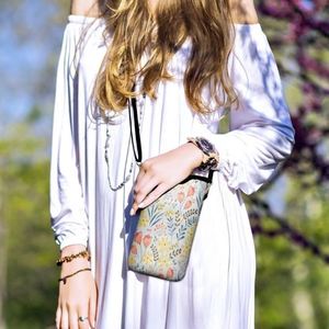 Durable Neoprene Crossbody Phone Pouch Zipper Closure Phone <b>Bag</b> Case for iPhone & for Samsung Series Cell Phone Sleeves Lanyard - Product Image 4