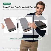 Planches de terrasse en composite bois-plastique imperméables WPC 3D embossées pour jardin, patio, balcon