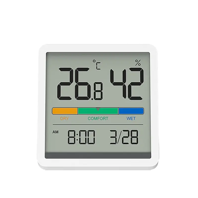 Xiaomi Miiiw Temperature And Humidity Clock Home Indoor High-Precision Baby Room C/F Temperature Monitor 3.34inch Big LCD Screen