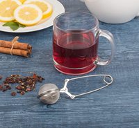 Infuseur à thé moderne en acier avec poignée en forme de filtre à cône pour la maison Logo personnalisable