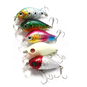 Sıcak satış 60mm 8g 3D lure cazibesi mini oem küçük blanks boşlukları balıkçılık lures sert plastik yem mikro lures