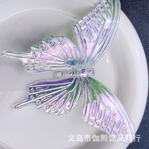 Acrylic Flying Bird And Butterfly Car Pendant Phone <b>Ornament</b> Resin Plating Decorative Accessory For Mobile Phone Hair Clip - Product Image 3