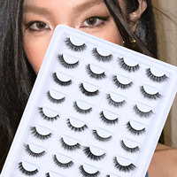 Nouvelles extensions de cils 5D effet naturel, style européen et américain, courtes, en une seule pièce, livre d'échantillons