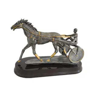 Resin Horse Riding Club Display Sculpture Racing Awards Trophy 23cm