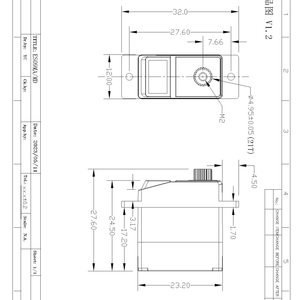 Servo-moteur numérique à engrenages métalliques haute tension EMAX ES09MD HV 6V-8.4V, moule privé pour voiture RC, camion, robot - Product Image 6
