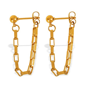 French Style Retro Drop <b>Earrings</b> Gold Plated Chain <b>Tassel</b> Women's Jewelry Party Fashion <b>Earring</b> EH638 - Product Image 5