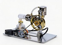 Modèle de générateur à moteur Stirling - Kit de moteur à vapeur haute puissance pour expériences scientifiques et éducation