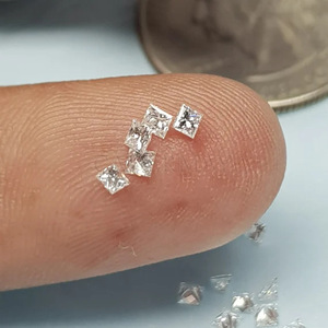 Loose Moissanite D Color Irregular Princess Cut Synthetic Gemstones For Jewelry Making S925 Sterling Silver Set With Loose - Product Image 3