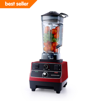 Blender électrique à grande capacité, 2 L, avec lames en acier inoxydable, bouton poussoir, sans BPA, pour usage commercial et hôtelier
