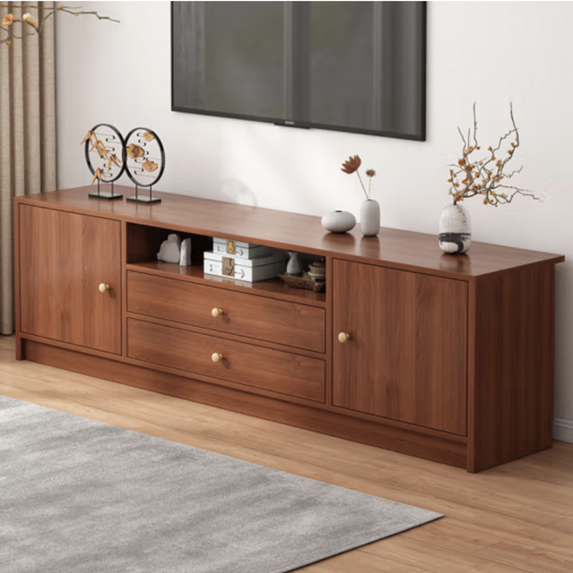 Modern Style Factory Direct Wooden TV Stand Cabinet Hot Selling Living Room Furniture with Panel Wood for TV Stands Living Rooms