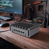 Partícipe H9 PfSense Router 8th Gen 4205U i3 8130U i5 8250U 8550U 6 Nics 2 DDR4 Mini PC sin ventilador OPNsense cortafuegos del servidor VPN