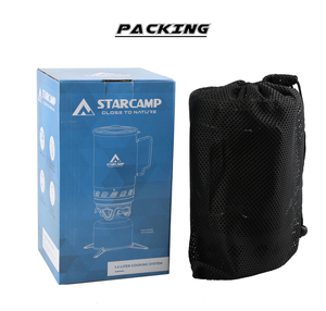 Starcamp 1400 מ "ל תיק גב סולו חיצוני הליכה starcamp startas כיריים מערכת בישול גז מבער סילון סיר סיר - Product Image 6