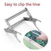 CHINABEES Support de cadre de ruche d'abeille Capture Grip Accessoire d'apiculture Protéger la piqûre d'abeille en acier inoxydable Pince de capture Apiculture Eq