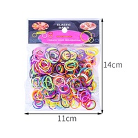 Grosir 300pcs Per Kantong Karet Gelang Kecil untuk Anak-anak, Karet Elastis, Ikat Rambut Plastik untuk Anak Perempuan
