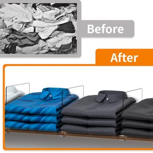 10 unidades por paquete de divisores de estante acrílico de plástico para estantes de armario - Product Image 5