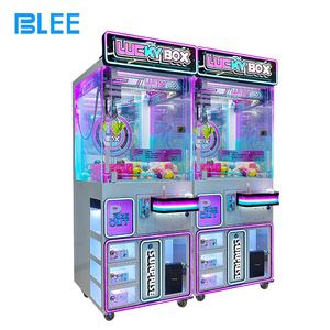 Lucky Box Claw Machine Met 4 Geschenkdoos Pluche Speelgoed Kraan Spel Kleurrijke Led Prijs Automaat Voor Arcade Fec Winkelcentra - Product Image 1