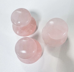 <b>rose</b> quartz gua sha mushroom facial stone - Product Image 3