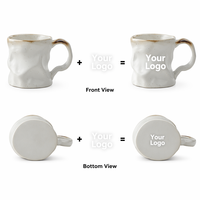 MSH Branding Solutions Tasse en grès organique 11oz (320ml) avec logo personnalisé pour l'hôtellerie professionnelle