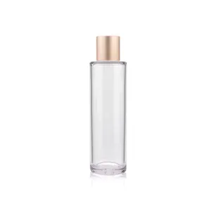 Botol Penyegar Wajah Kosmetik Plastik Petg Transparan, Keluaran Baru 120 Ml 150 Ml Kosong dengan Tutup Sekrup untuk Makeup